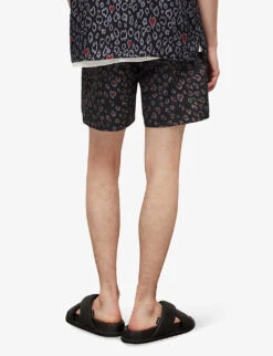 AllSaints Romantik Leopard-print Recycled-polyamide Swim Trunks 10 AllSaints Romantik Leopard-print Recycled-polyamide Swim Trunks -Gentlemen Style Shop R04082735 JETBLACK ALT03
