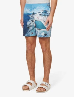 ORLEBAR BROWN Graphic-print Mid-rise Swim Shorts -Gentlemen Style Shop R04085773 ROCPOOLII ALT02