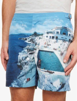 ORLEBAR BROWN Graphic-print Mid-rise Swim Shorts -Gentlemen Style Shop R04085773 ROCPOOLII ALT04