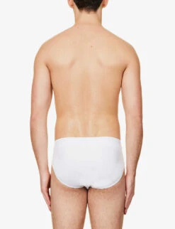 Falke Tonal Waistband Pack Of Two Stretch-cotton Briefs 10 Falke Tonal Waistband Pack Of Two Stretch-cotton Briefs -Gentlemen Style Shop R04086475 WHITE ALT03