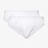 Falke Tonal Waistband Pack Of Two Stretch-cotton Briefs -Gentlemen Style Shop R04086475 WHITE M