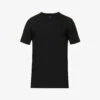 Falke Regular-fit Crewneck Stretch-cotton T-shirt 1 Falke Regular-fit Crewneck Stretch-cotton T-shirt -Gentlemen Style Shop R04086476 BLACK M
