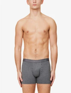 Falke Tonal Waistband Pack Of Two Stretch-cotton Boxers 9 Falke Tonal Waistband Pack Of Two Stretch-cotton Boxers -Gentlemen Style Shop R04086482 DARKGREY ALT02