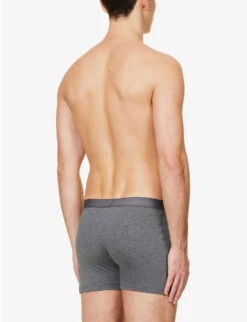 Falke Tonal Waistband Pack Of Two Stretch-cotton Boxers 10 Falke Tonal Waistband Pack Of Two Stretch-cotton Boxers -Gentlemen Style Shop R04086482 DARKGREY ALT03