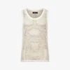 AllSaints Anderson Open-mesh Organic-cotton Vest Top