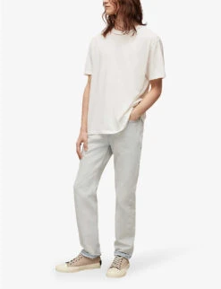 AllSaints Otto Relaxed-fit Organic-cotton T-shirt -Gentlemen Style Shop R04086649 CHALKWHITE ALT01