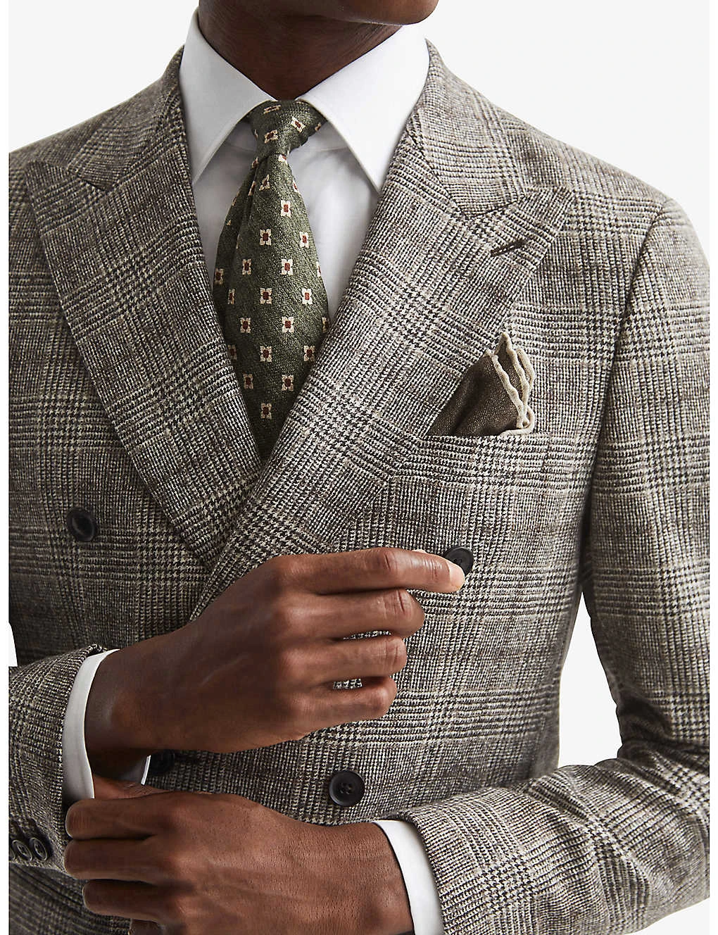 Reiss Alfredo Prince Of Wales-check Wool Blazer 7 Reiss Alfredo Prince Of Wales-check Wool Blazer - Image 5