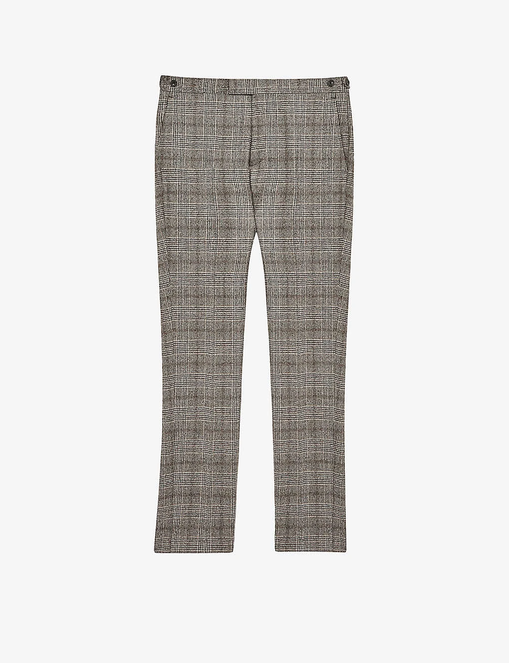 Reiss Alfredo Prince Of Wales-check Wool Trousers 3 Reiss Alfredo Prince Of Wales-check Wool Trousers