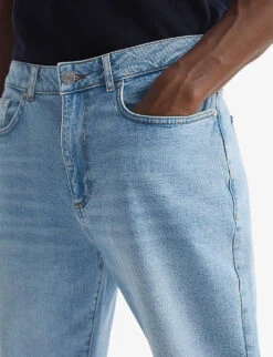 Reiss Portabello Slim-fit Tapered-leg Stretch-denim Jeans -Gentlemen Style Shop R04086981 WASHEDBLUE ALT04