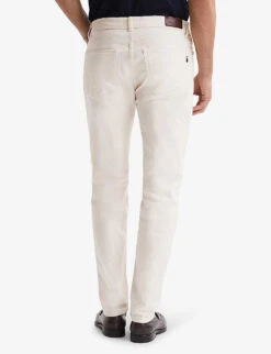 Reiss Santorini Slim-fit Tapered-leg Stretch-cotton Jeans -Gentlemen Style Shop R04086982 ECRU ALT03