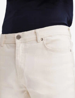Reiss Santorini Slim-fit Tapered-leg Stretch-cotton Jeans -Gentlemen Style Shop R04086982 ECRU ALT04