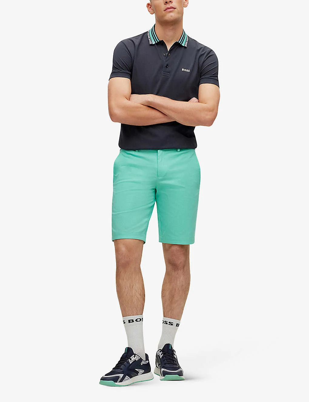 Boss Athleisure Logo-print Cotton Polo Shirt 4 Boss Athleisure Logo-print Cotton Polo Shirt - Image 2