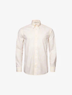 ETON Striped Long-sleeved Slim-fit Cotton Oxford Shirt