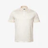 ETON Jacquard Knitted-texture Regular-fit Cotton Polo Shirt 2 ETON Jacquard Knitted-texture Regular-fit Cotton Polo Shirt -Gentlemen Style Shop R04088406 WHITE M