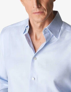 ETON Contemporary-fit Stretch Cotton-blend Shirt -Gentlemen Style Shop R04088496 LIGHTBLUE ALT04