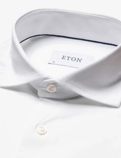 ETON Business Slim-fit Stretch-cotton Shirt 7 ETON Business Slim-fit Stretch-cotton Shirt -Gentlemen Style Shop R04088514 WHITE ALT02