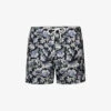 ETON Floral-print Elasticated-waist Swim Trunks -Gentlemen Style Shop R04088573 NAVYBLUE M