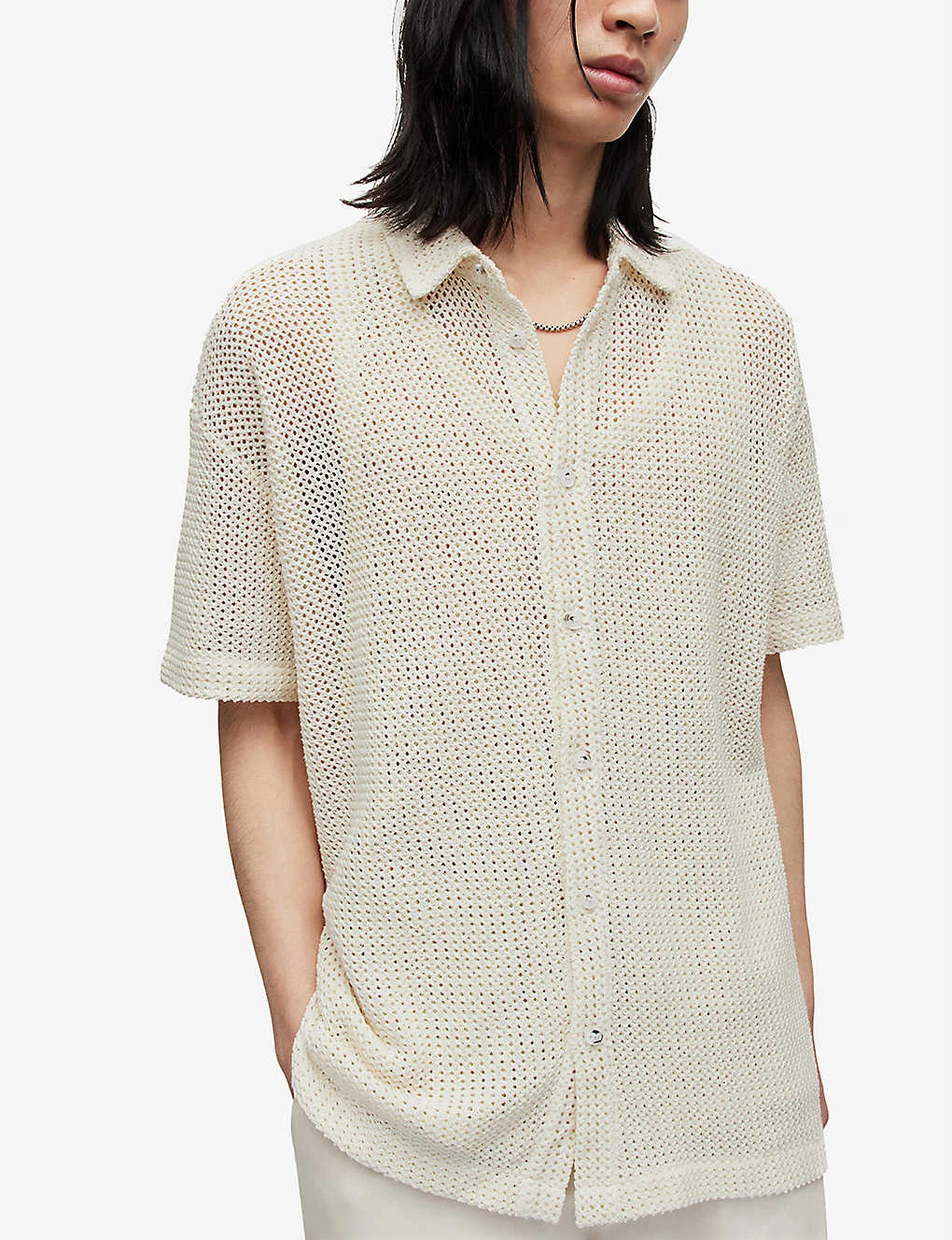 AllSaints Munroe Stripe-pattern Relaxed-fit Organic-cotton Shirt 5 AllSaints Munroe Stripe-pattern Relaxed-fit Organic-cotton Shirt - Image 3