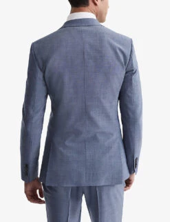 Reiss Wish Slim-fit Stretch Wool-blend Blazer 11 Reiss Wish Slim-fit Stretch Wool-blend Blazer -Gentlemen Style Shop R04091597 SOFTBLUE ALT03