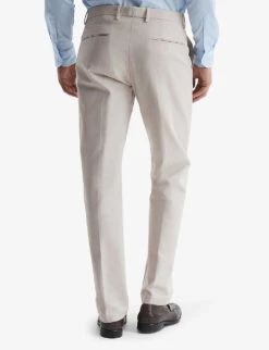 Reiss Eastbury Slim-fit Straight-leg Stretch-cotton Chinos -Gentlemen Style Shop R04091602 STONE ALT03