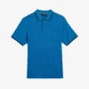 Ted Baker Wayfar Regular-fit Cotton-pique Polo Shirt -Gentlemen Style Shop R04093051 BLUE M