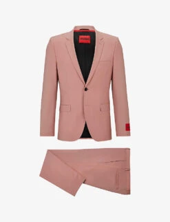 Hugo Single-breasted Slim-fit Wool-blend Suit