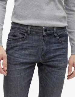 Boss Business Leisure Straight-leg Regular-fit Stretch-cotton Jeans -Gentlemen Style Shop R04093703 MEDIUMGREY ALT04