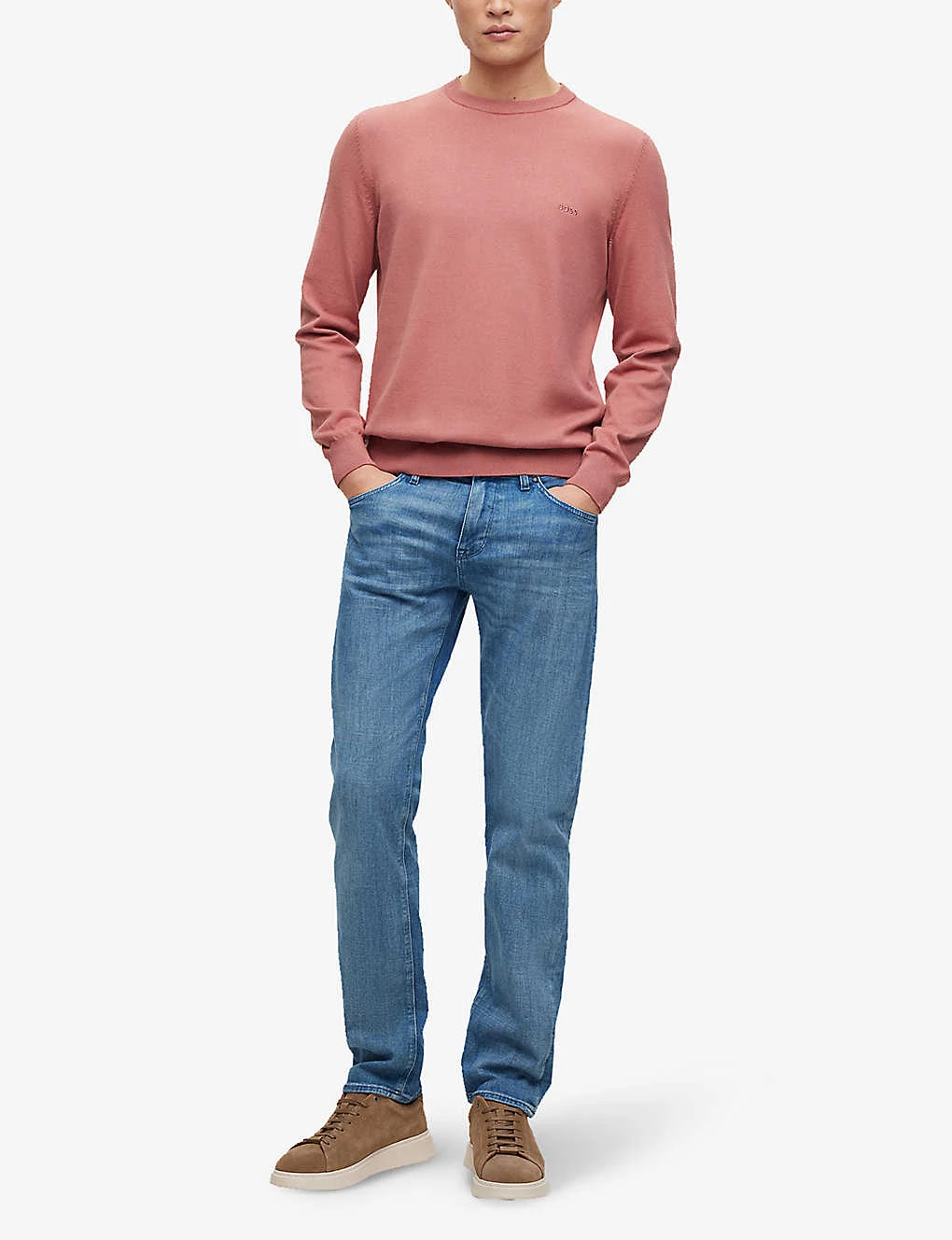 Boss Regular-fit Straight-leg Stretch-denim Jeans 4 Boss Regular-fit Straight-leg Stretch-denim Jeans - Image 2