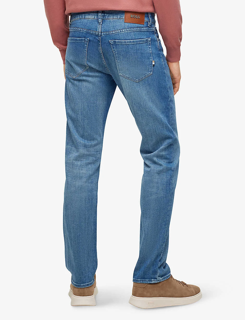 Boss Regular-fit Straight-leg Stretch-denim Jeans 6 Boss Regular-fit Straight-leg Stretch-denim Jeans - Image 4