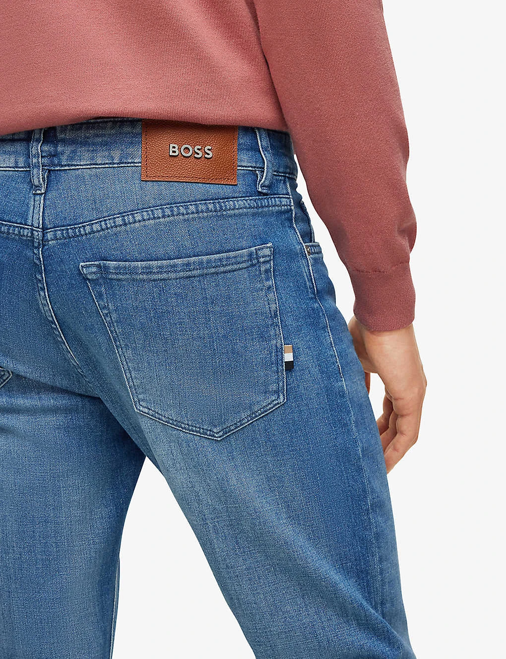 Boss Regular-fit Straight-leg Stretch-denim Jeans 7 Boss Regular-fit Straight-leg Stretch-denim Jeans - Image 5