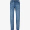 Boss Regular-fit Straight-leg Stretch-denim Jeans 2 Boss Regular-fit Straight-leg Stretch-denim Jeans -Gentlemen Style Shop R04093704 TURQUOISEAQUA M