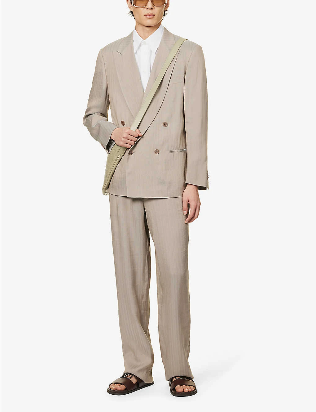Giorgio Armani Double-breasted Regular-fit Woven Suit 4 Giorgio Armani Double-breasted Regular-fit Woven Suit - Image 2