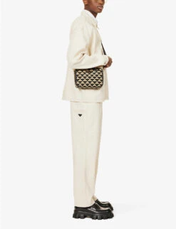 Prada Branded-plaque Straight-leg Mid-rise Jeans 9 Prada Branded-plaque Straight-leg Mid-rise Jeans -Gentlemen Style Shop R04098394 NATURAL ALT01