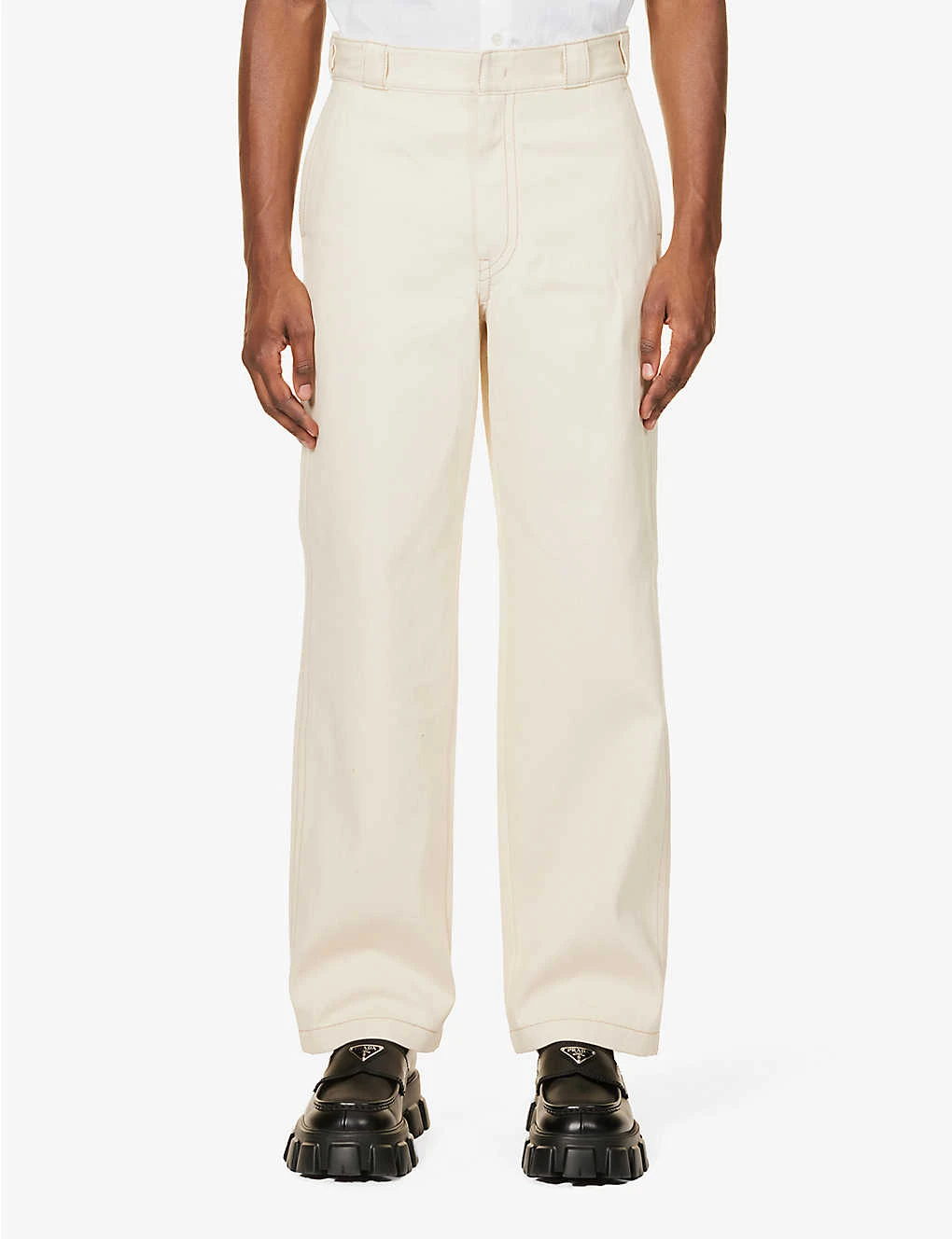 Prada Branded-plaque Straight-leg Mid-rise Jeans 5 Prada Branded-plaque Straight-leg Mid-rise Jeans - Image 3