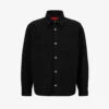 Hugo Logo-badge Oversized Cotton Shirt -Gentlemen Style Shop R04101017 BLACK M