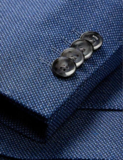 Boss Business Slim-fit Single-breasted Wool-blend Three-piece Suit -Gentlemen Style Shop R04101232 BRIGHTBLUE ALT05