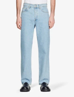 Sandro Straight-leg Regular-fit Jeans 9 Sandro Straight-leg Regular-fit Jeans -Gentlemen Style Shop R04102538 BLEUS ALT02