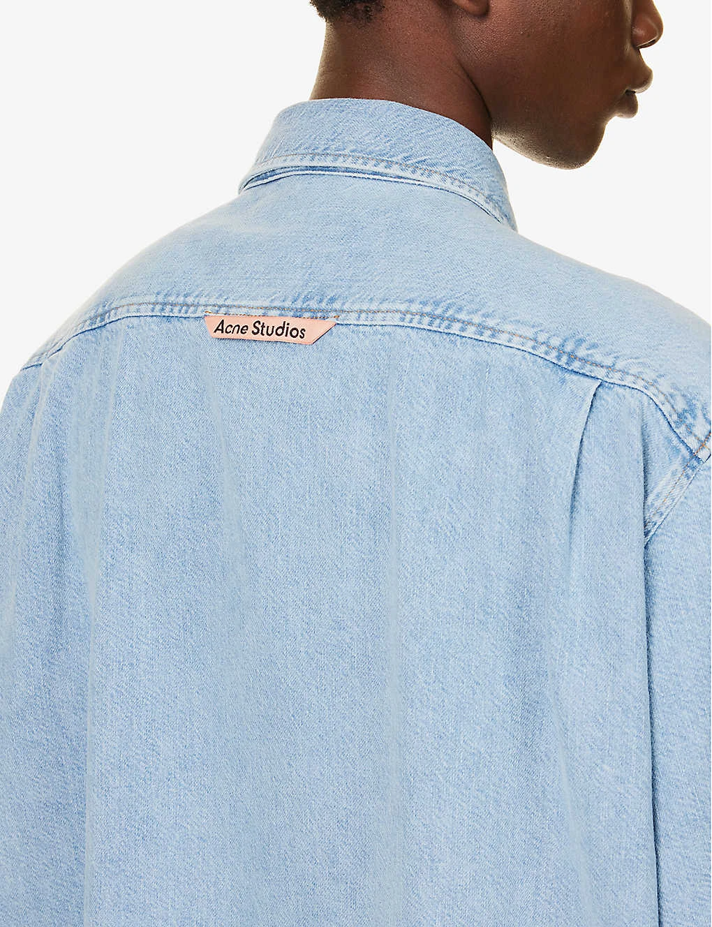 Acne Studios Faded-wash Dropped-shoulder Oversized Denim Shirt 7 Acne Studios Faded-wash Dropped-shoulder Oversized Denim Shirt - Image 5