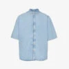 Acne Studios Faded-wash Dropped-shoulder Oversized Denim Shirt -Gentlemen Style Shop R04108386 INDIGOBLUE M