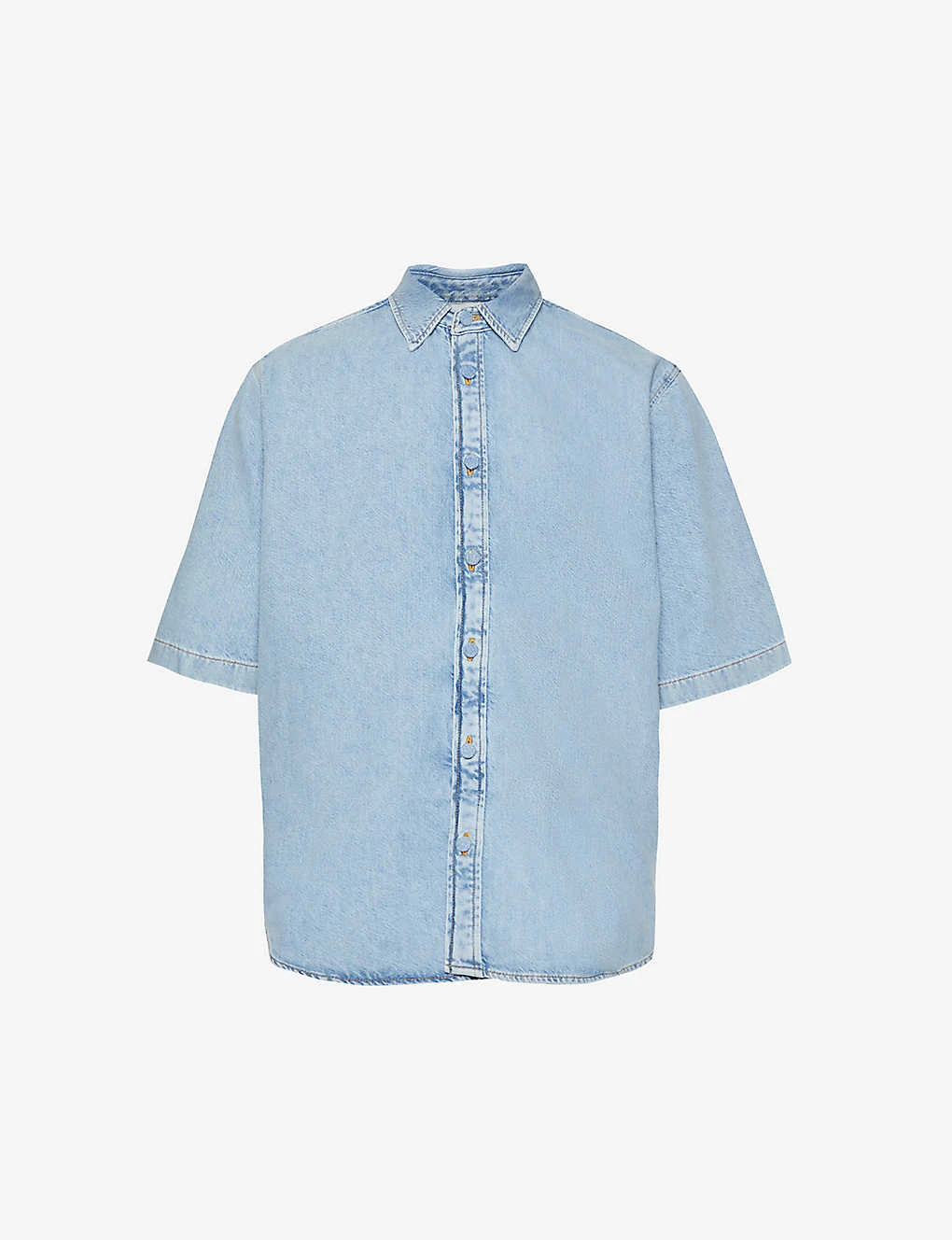 Acne Studios Faded-wash Dropped-shoulder Oversized Denim Shirt 3 Acne Studios Faded-wash Dropped-shoulder Oversized Denim Shirt