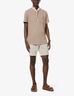 Paige Kenneth Patch-pocket Cotton-jersey T-shirt -Gentlemen Style Shop R04111355 MURKYMIST ALT01