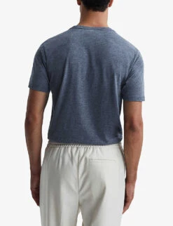 Reiss Bless Regular-fit Cotton-jersey T-shirt 10 Reiss Bless Regular-fit Cotton-jersey T-shirt -Gentlemen Style Shop R04116729 AIRFORCEBLUEM ALT03
