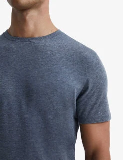 Reiss Bless Regular-fit Cotton-jersey T-shirt 11 Reiss Bless Regular-fit Cotton-jersey T-shirt -Gentlemen Style Shop R04116729 AIRFORCEBLUEM ALT04