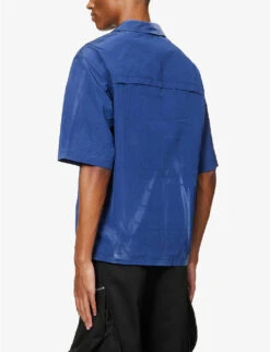 Faded Patch-pocket Regular-fit Shell Shirt -Gentlemen Style Shop R04117082 BLUE ALT03