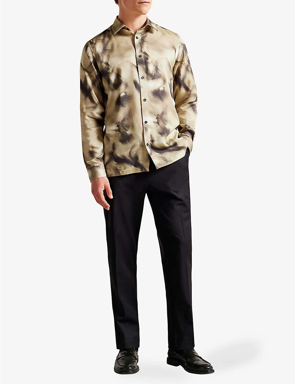 Ted Baker Bentham Abstract-print Long-sleeved Woven Shirt 4 Ted Baker Bentham Abstract-print Long-sleeved Woven Shirt - Image 2