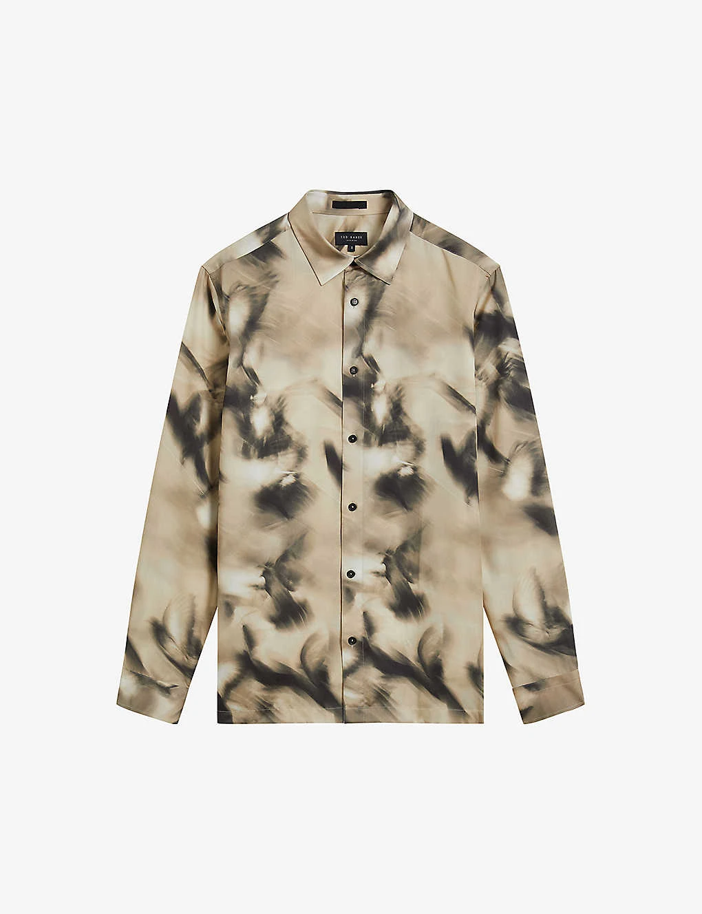 Ted Baker Bentham Abstract-print Long-sleeved Woven Shirt 3 Ted Baker Bentham Abstract-print Long-sleeved Woven Shirt