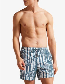 Ted Baker Peaty Butterfly-print Recycled-polyester Swim Shorts 8 Ted Baker Peaty Butterfly-print Recycled-polyester Swim Shorts -Gentlemen Style Shop R04117774 MIDBLUE ALT02