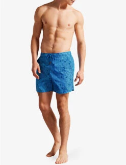 Ted Baker Renshaw Graphic-print Recycled-polyester Swim Shorts 7 Ted Baker Renshaw Graphic-print Recycled-polyester Swim Shorts -Gentlemen Style Shop R04117775 BLUE ALT01