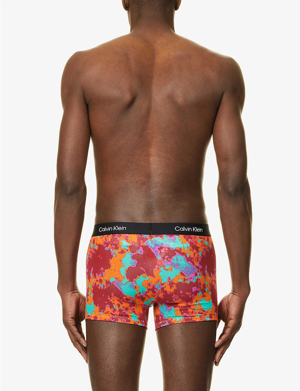 Calvin Klein Abstract-print Stretch-recycled Cotton-blend Trunks 5 Calvin Klein Abstract-print Stretch-recycled Cotton-blend Trunks - Image 3
