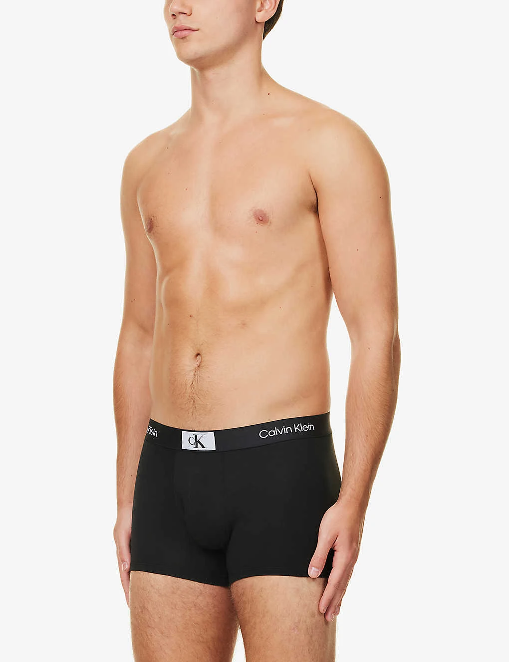 Calvin Klein Logo-waistband Mid-rise Pack Of Three Stretch-cotton Trunks 4 Calvin Klein Logo-waistband Mid-rise Pack Of Three Stretch-cotton Trunks - Image 2